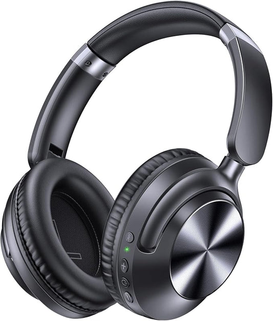 TAGRY Hybrid Active Noise Cancelling Headphones 100H Playtime Wireless Over Ear by TAGRY