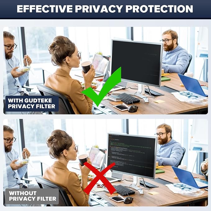 Upgraded HD Computer Privacy Screen 24 inch, Monitor Privacy Screen - Image 6
