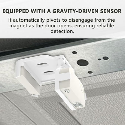Garage Door Bracket for Ring Alarm Contact Sensor 2nd Gen – White Mount - Image 2