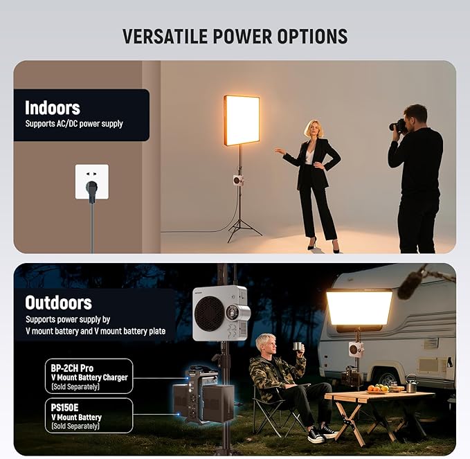 NEEWER Pro 200W Flexible LED Video Light, Studio RGB Panel Light Mat Kit - Image 7