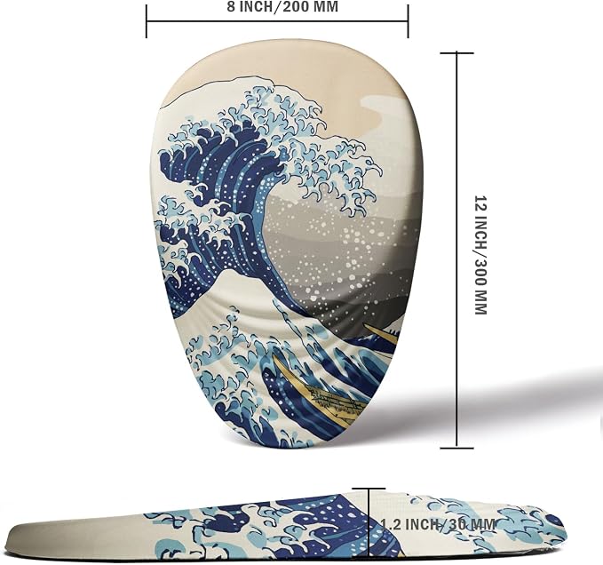 Ergonomic Mouse Pad Wrist Rest, Japanese Sea Wave Mouse Pad - Image 6