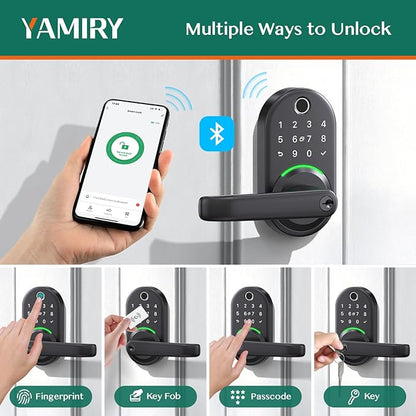 Smart Door Handle Lock with Keypad: Yamiry Fingerprint Smart Knob - Image 2