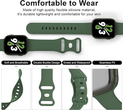 Sport Band Compatible with Apple Watch 38mm 40mm 41mm 42mm 44mm 45mm 46mm 49mm - Image 3