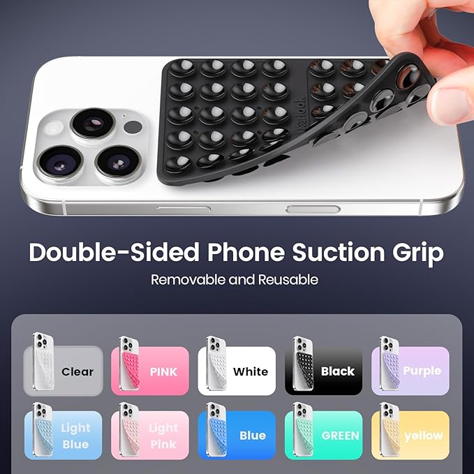 Klearlook Silicone Suction Cup Phone Case Mount Double Sided, Silicon Sticky - Image 4