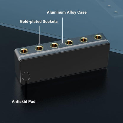 Cubilux 5-Way Quarter Inch Signal Splitter, Passive 1/4” Audio Splitter - Image 6