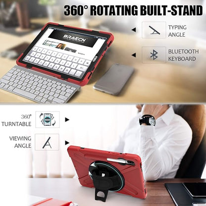 BRAECN for Galaxy Tab S6 Case, Three Layers Heavy Duty Shockproof Case - Image 5