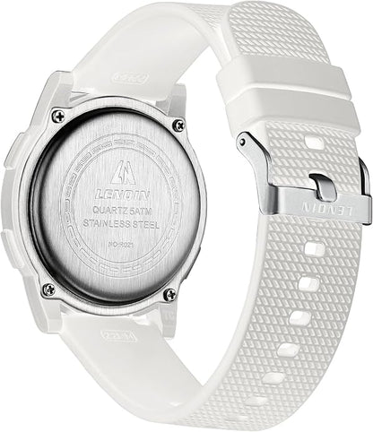 HANPOSH Mens Digital Watch Ultra Thin Minimalist Sports Waterproof Outdoor LED - Image 2