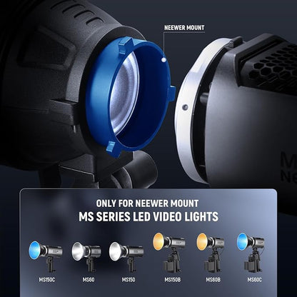 NEEWER Spotlight Snoot Only for NEEWER MS60B, MS150C LED Video Light, Conical - Image 3