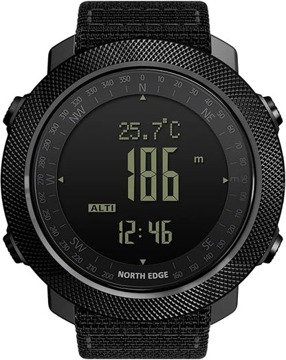 NORTH EDGE Military Watch for Men Large Face Tactical Survival Digital Wrist by NORTH+EDGE