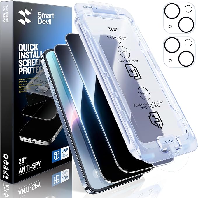 SMARTDEVIL 2+2Pack Privacy Screen Protector by SmartDevil
