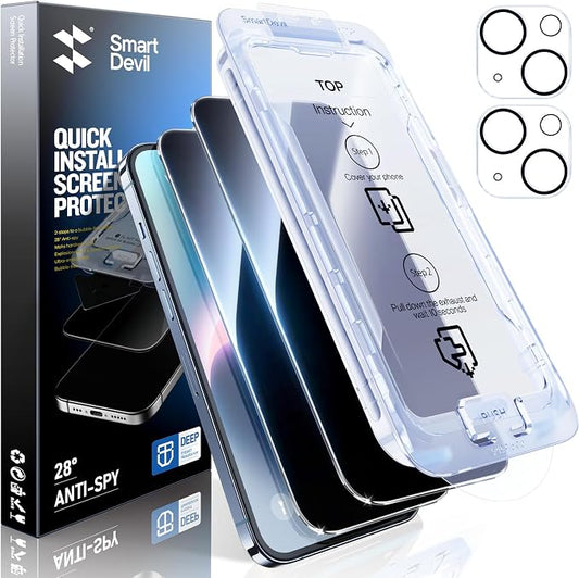 SMARTDEVIL 2+2Pack Privacy Screen Protector by SmartDevil