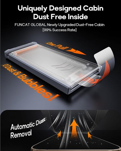 3 Pack for iPhone 14 Pro Max Tempered Glass Screen Protector, Dust Free CABIN - Image 2