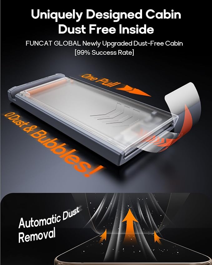 3 Pack for iPhone 12/iPhone 12 Pro Tempered Glass Screen Protector, Dust Free - Image 2