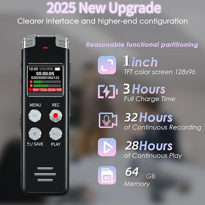 64GB Digital Voice Recorder - Image 4