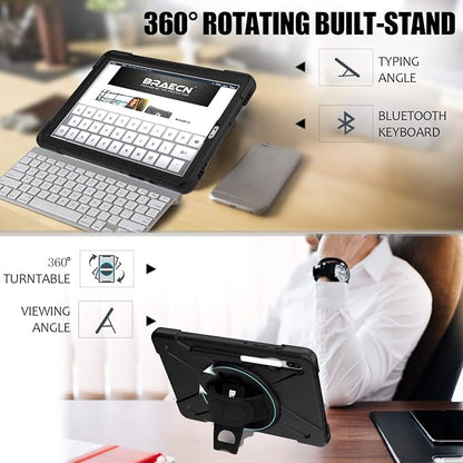 BRAECN for Galaxy Tab S6 Case, Heavy Duty Shockproof Case - Image 5