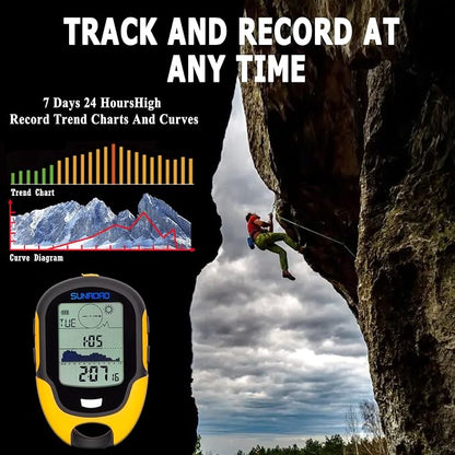 Barometer Altimeter Compass LCD Digital Thermometer Watches-Hygrometer Weather - Image 3