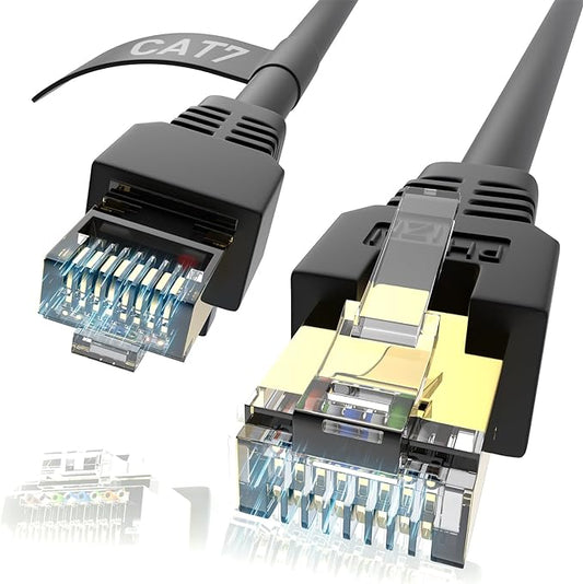 Cat7 Ethernet Cable 50ft, Cat7 3Ft 15Ft 25Ft 50Ft 100Ft 125Ft 150Ft 175Ft 200Ft by Phizli