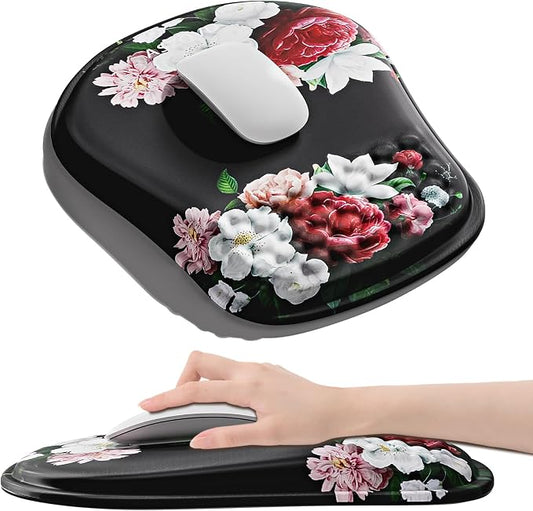 Mouse Pad with Wrist Rest, Ergonomic Mousepads with Wrist Support, Soft Lycra by Unknown
