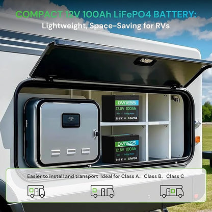 12V 100Ah Mini LiFePO4 Battery Group 24, 12.8V Lithium Battery - Image 7