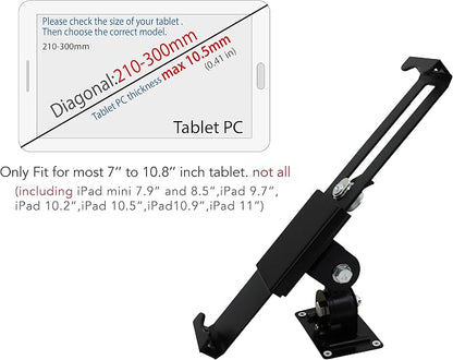 Tablet Wall Mount Holder with Lock and Key, Rotate Design Arbitrary Adjustment - Image 4