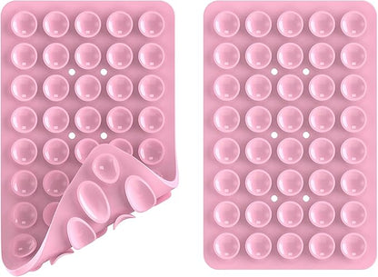 2PACK Silicone Double Sided Suction Phone Case Mount, Detachable Hands Free & - Image 3