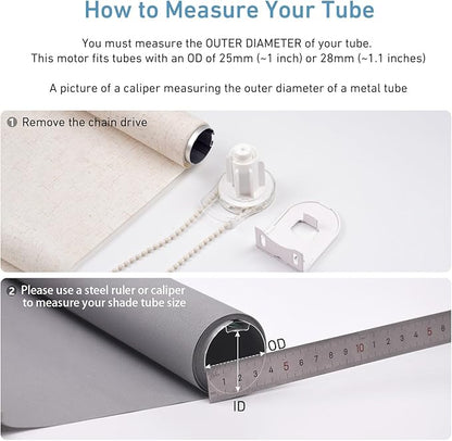 ZigBee Smart Blind Motor with Built-in Battery, Rechargeable Roller Shade Motor - Image 4