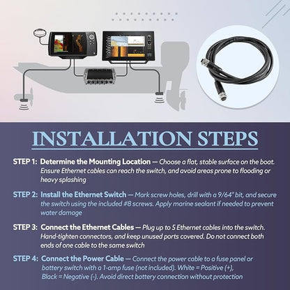 5 Port Ethernet Switch & 5 Foot Ethernet Cable Kit, Replace - Image 7