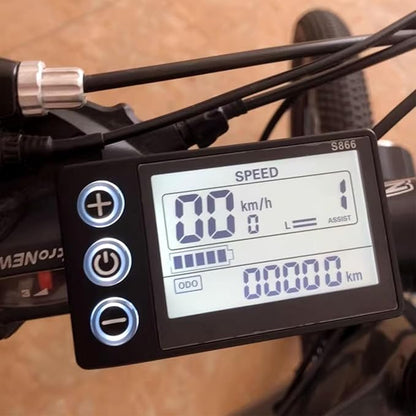 S866 Electric Bicycle LCD Display Meter, 24V 36V 48V Ebike LCD Display Control - Image 9