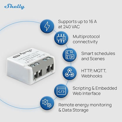Shelly EM Mini Gen4 | Wi-Fi, Matter Smart Energy Meter, 1-Channel 16 A | Home - Image 4