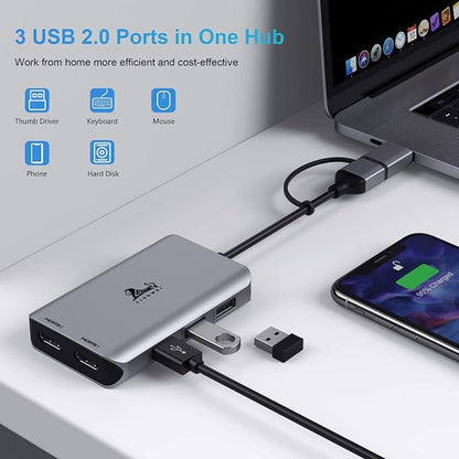 LIONWEI USB 3.0 to Dual HDMI Docking Station - Image 9