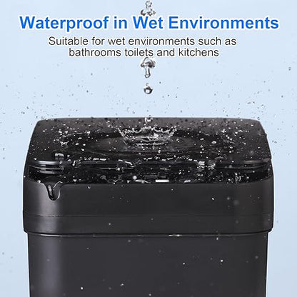 Anborry Bathroom Automatic Trash Can 3 Pack 2.2 Gallon Motion Sensor Touchless - Image 2