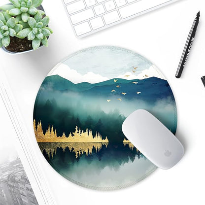 ITNRSIIET Round Mouse Pad with Stitched Edge Premium-Textured Waterproof - Image 7