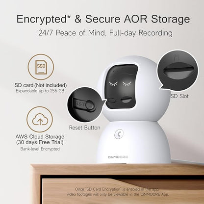 2.5K Pet/Dog Camera with Speaker/Phone App, No-Monthly-Fee AI Person/Pet/Cry - Image 6