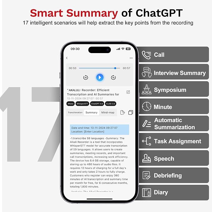 AI Voice Recorder with Transcribe Summarize: Note Voice Recorder with APP - Image 7