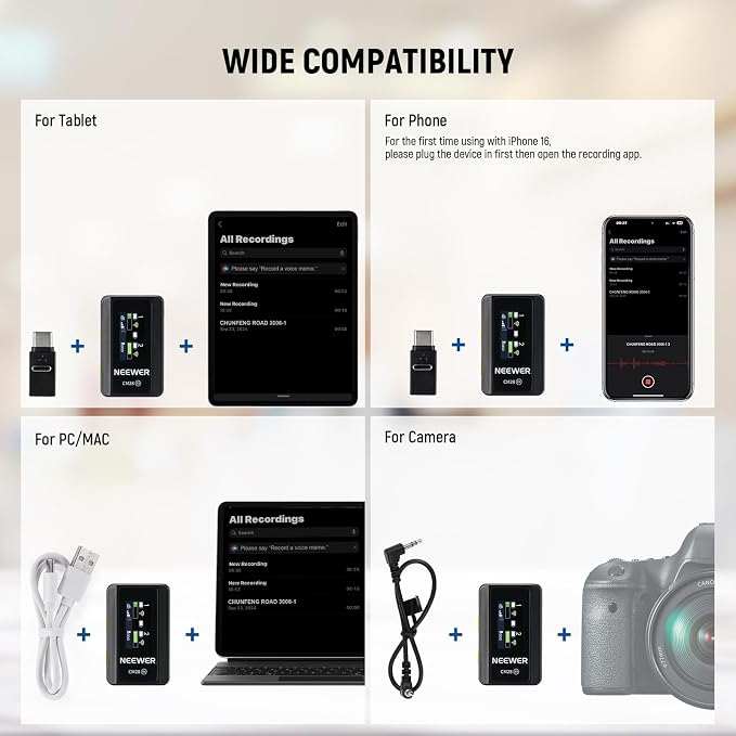 NEEWER CM28 Wireless Lavalier Microphone System - Image 7