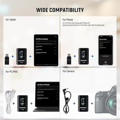 NEEWER CM28 Wireless Lavalier Microphone System - Image 7