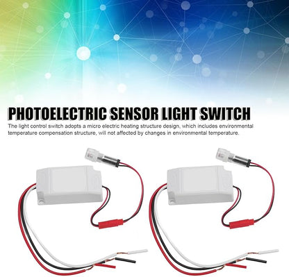 2 Pack Photocell Light Sensor Switch Dusk to Dawn Auto On Off Outdoor Lighting - Image 6