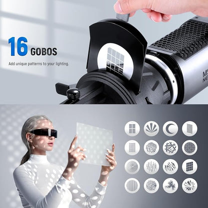 NEEWER Spotlight Snoot Only for NEEWER MS60B, MS150C LED Video Light, Conical - Image 8