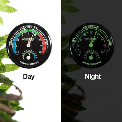 WACOOL Mini Analog Thermometer Hygrometer 2 Pack, Dial Temperature Humidity - Image 3