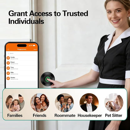 Smart Door Knob, Fingerprint Door Knob, Biometric Smart Door Lock - Image 8