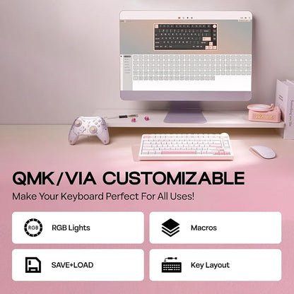 EPOMAKER QK81 75% Wireless Mechanical Gaming Keyboard, QMK/VIA Programmable and - Image 5