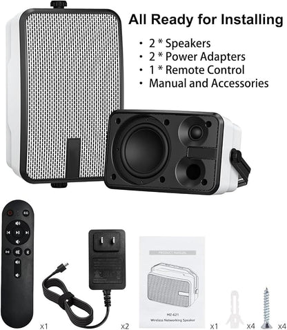 400W Outdoor Bluetooth Speakers, Wireless Sync Between Speakers, IPX5 Waterproof - Image 7