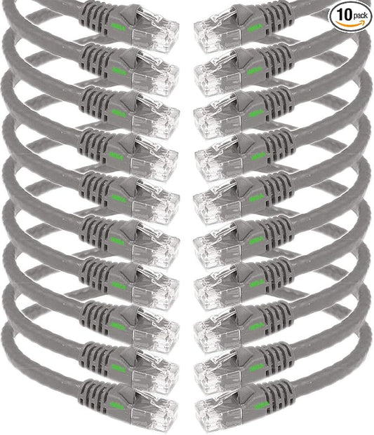 iMBAPrice 1' Cat5e Network Ethernet Patch Cable, 10 Pack by iMBAPrice