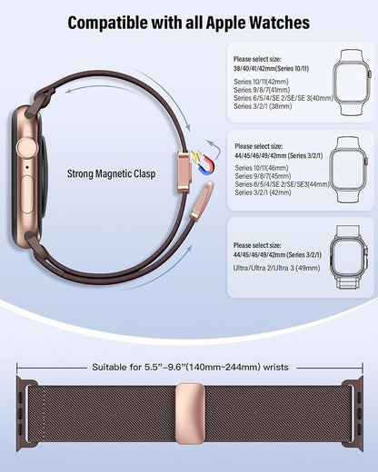 Stretchy Band Compatible with Apple Watch Bands 40mm 38mm 41mm 42mm 44mm 45mm - Image 5
