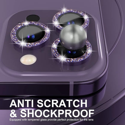 Choiche [3+1 for iPhone 14 Pro/iPhone 14 Pro Max Camera Lens Protector Bling - Image 3