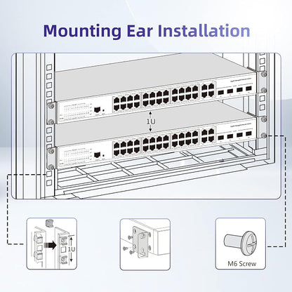 Rack Mount Kit 1U Universal Rack Ears - Image 4