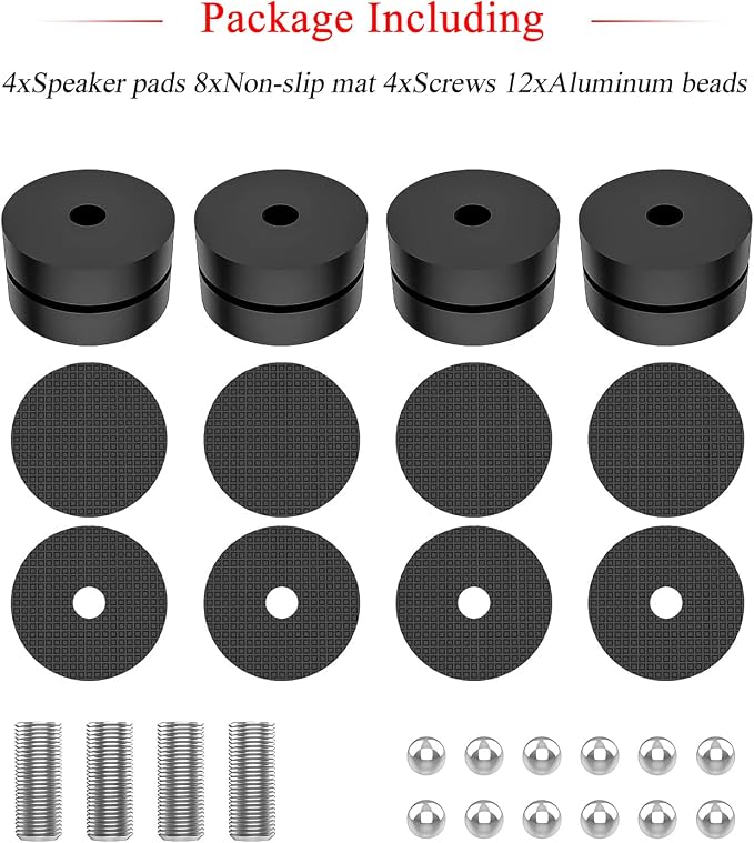 Audiocrast 4X HiFi Speaker Spikes 40×23mm Speaker Stand Feet Pads HiFi Shock - Image 5