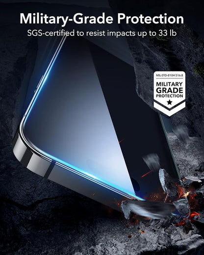ESR 3 Pack for iPhone 14 Pro Privacy Screen Protector, Anti-spy Tempered-Glass - Image 6