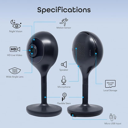 Geeni Look 1080p Indoor Security Camera – 2-Pack Full HD WiFi Indoor Camera - Image 9