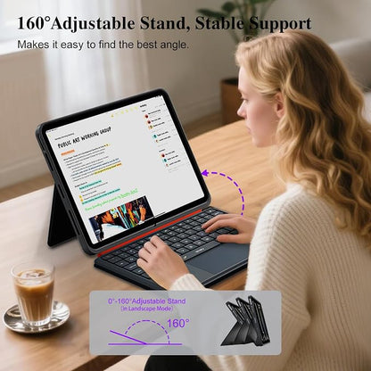 iPad Pro 13 inch Case with Keyboard, Flex Magnetic Detachable Backlit Keyboard - Image 7